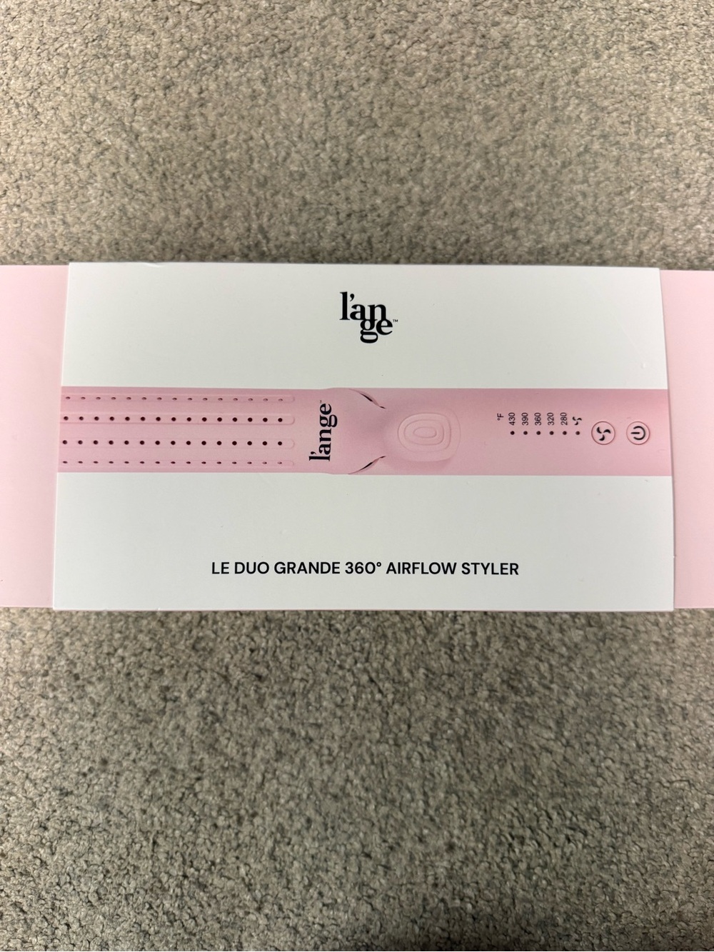 Lange Le Duo Grande 360° Airflow Styler - Pink and White